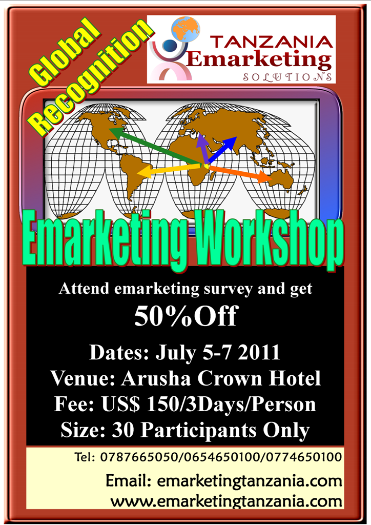Emarketing Workshop in Arusha, Tanzania